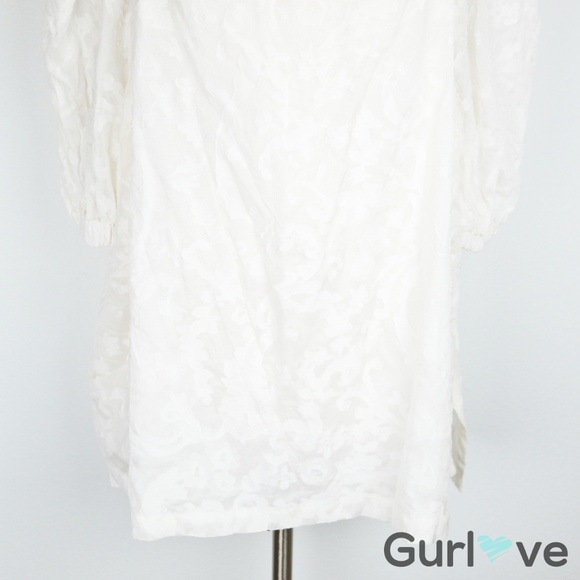 NWT LRL White Concetta Cold Should Blouse Plus 3X - Picture 6 of 9